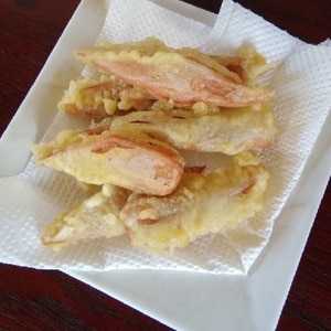 魚肉ソーセージの天ぷら